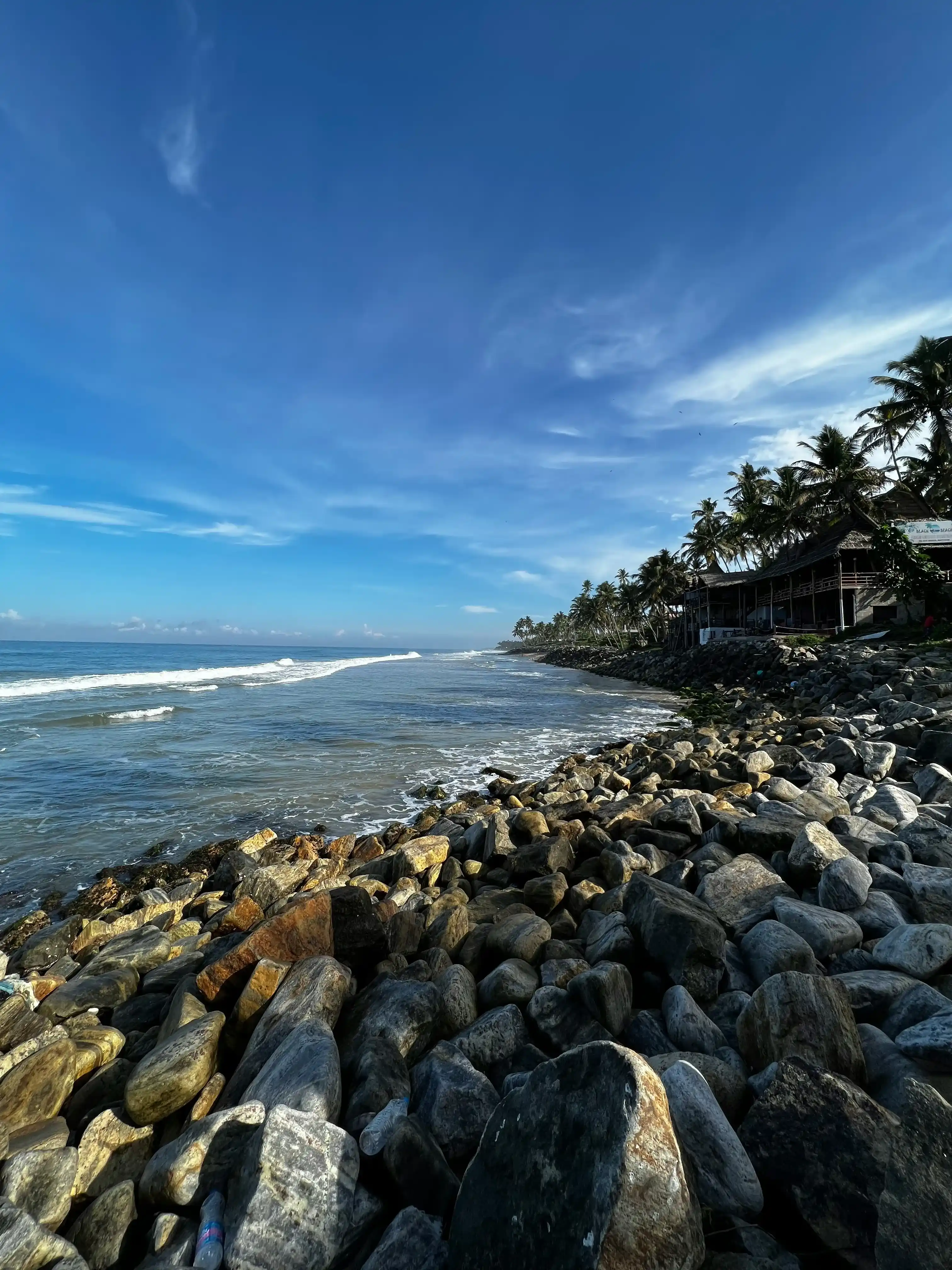 Kuta beach Lombok with hills